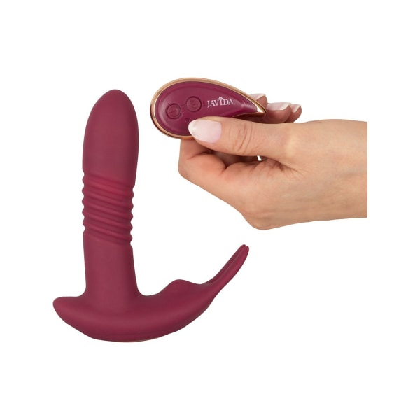 JAVIDA: RC Hands-free 3 Function Vibrator Röd