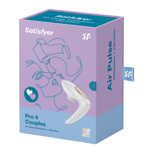 Satisfyer: Satisfyer Pro 4 Couples, Air Pulse Stimulator + Vi... Vit