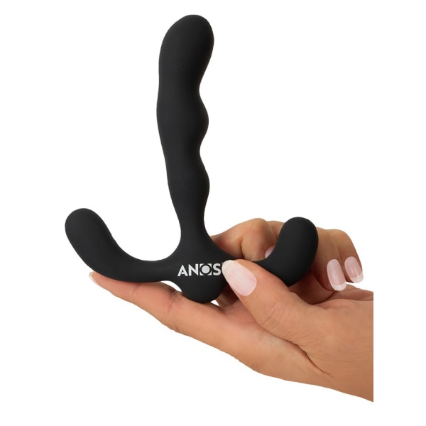 Anos: Flexible Prostate Stimulator with 3 motors Svart