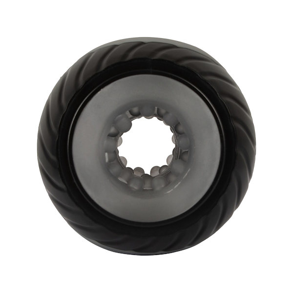 You2Toys: Vibrating & Sqeezable Donut Masturbator Grå, Svart