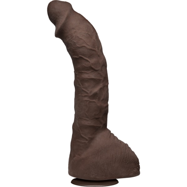 Signature Cocks: Prince Yahshua, Realistic Ultraskyn Dildo, 2... Mörk hudfärg