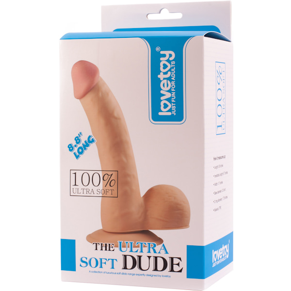 LoveToy: The Ultra Soft Dude, 22 cm Ljus hudfärg