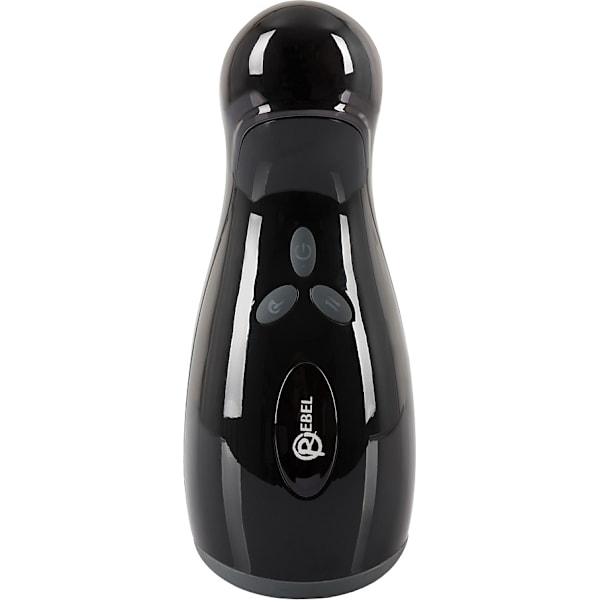 Rebel: Shaking, Warming & Vibrating Masturbator Svart