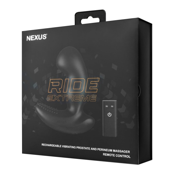 Nexus: Ride Extreme, Vibrerende Prostate & Perineum Massager Svart