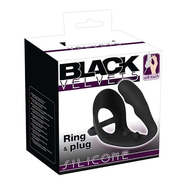 Black Velvets: Ring & Plug Svart