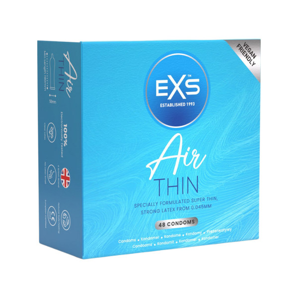 EXS Air Thin: Kondomer, 48-pack Transparent