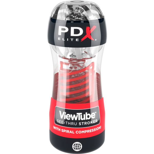 Pipedream PDX Elite: Viewtube 2, See-Thru Stroker Transparent