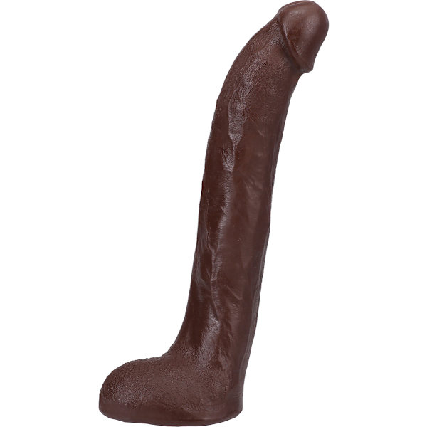 Signature Cocks: Brickzilla, Realistic Ultraskyn Dildo, 33 cm Mörk hudfärg