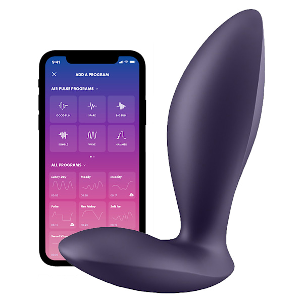 Satisfyer Connect: Power Plug, Plug Vibrator, lila Lila