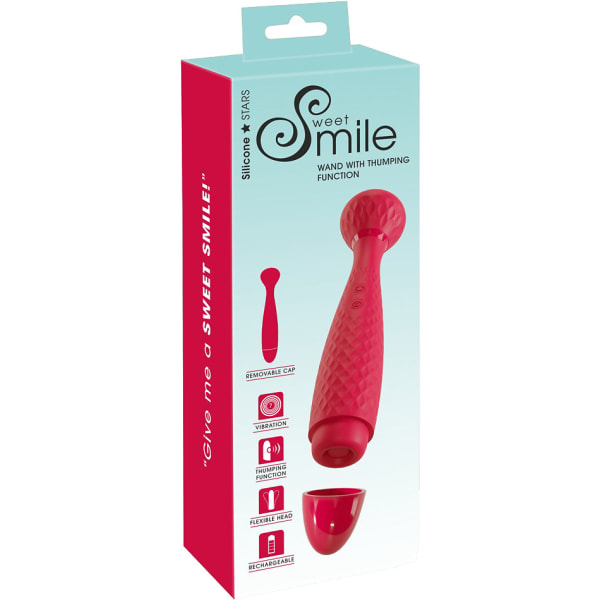 Sweet Smile: Wand with Thumping Function Röd