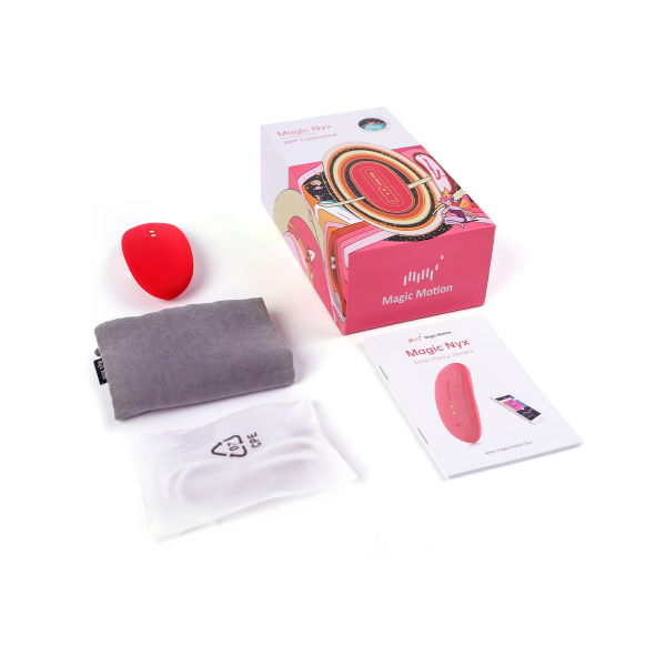 Magic Motion: Nyx, Smart App-Controlled Panty Vibrator, röd Röd