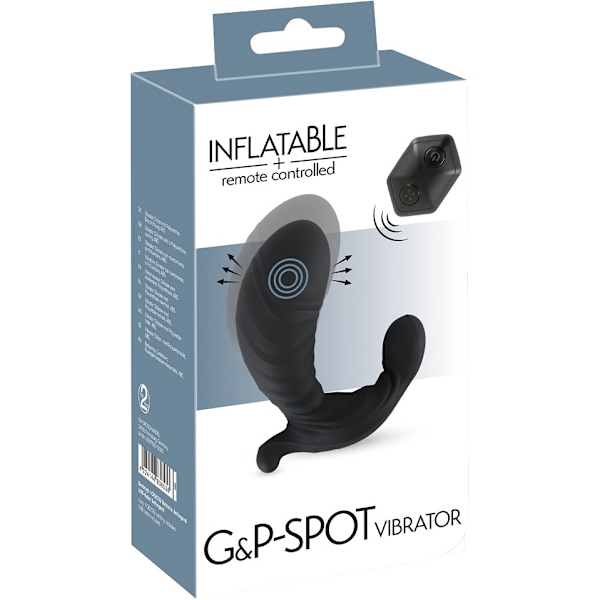 You2Toys: Inflatable G&P-Spot Vibrator with Remote Svart