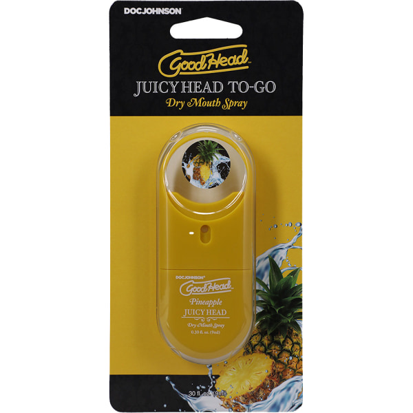 GoodHead: Juicy Head, Dry Mouth Spray To-Go, Pineapple, 9 ml