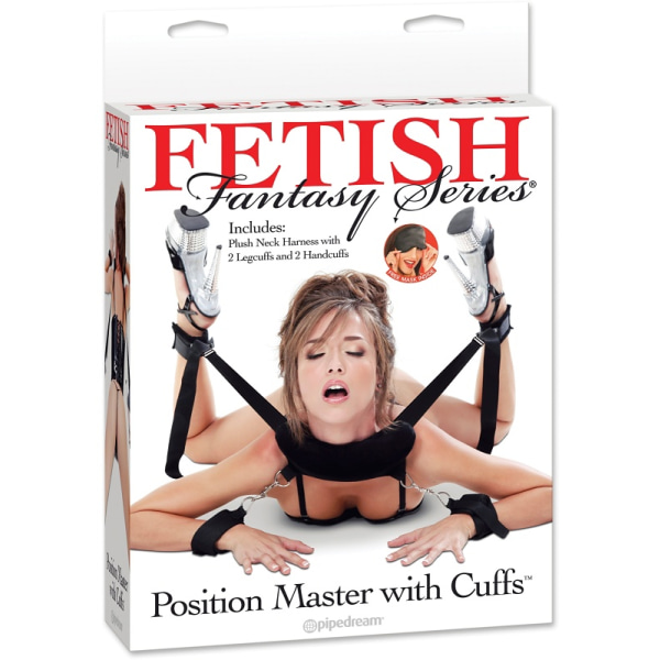 Pipedream Fetish Fantasy: Position Master with Cuffs Svart