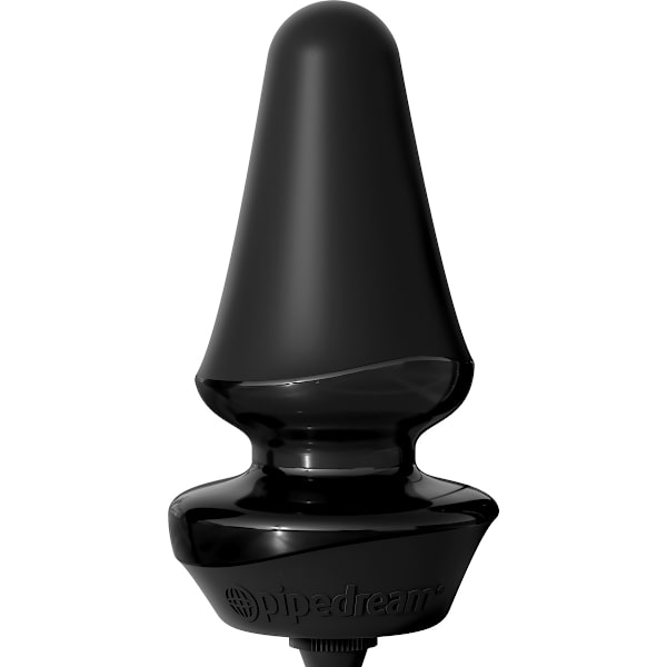 Pipedream Anal Fantasy: Inflatable Silicone Anal Plug, svart Svart