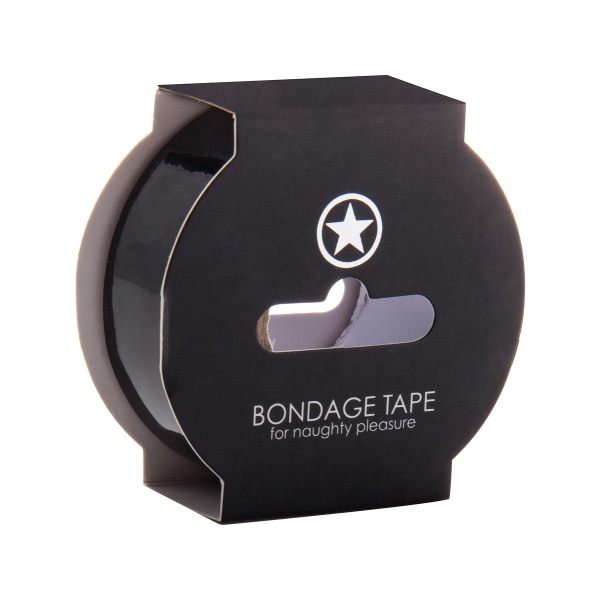 Ouch!: Non Sticky Bondage Tape, 17.5 m, black Svart