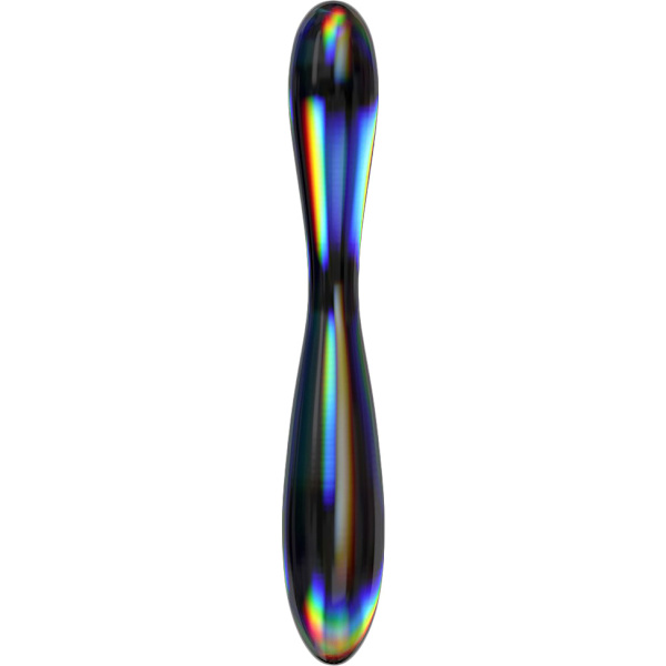 LoveToy: Twilight Gleam Glass Dildo, Double Delight