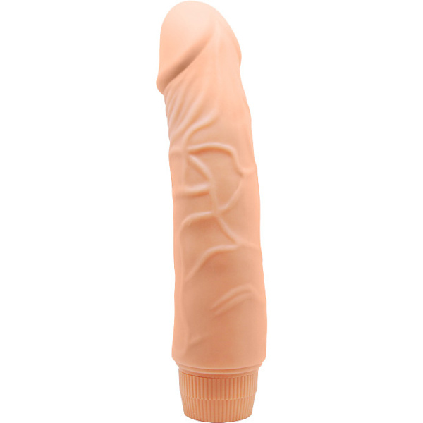 Barbara Jeff: Realistisk Multi-Speed Vibrator, 19.5 cm Ljus hudfärg