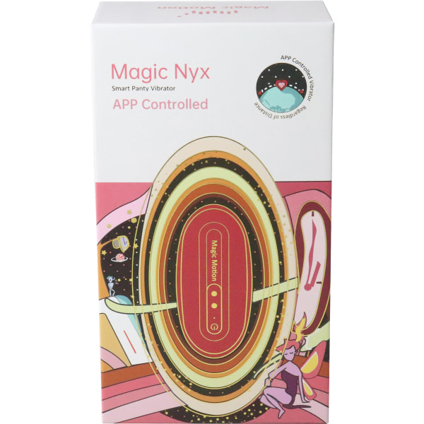 Magic Motion: Nyx, Smart App-Controlled Panty Vibrator, röd Röd
