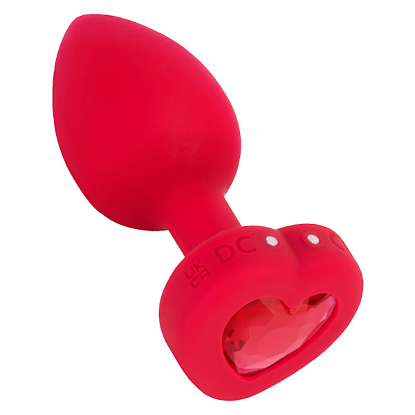 B-Vibe: Vibrating Heart, Remote Control Plug Röd