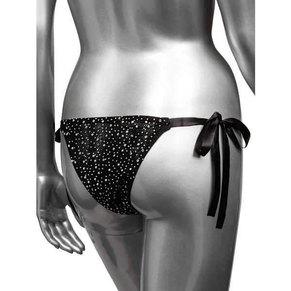 California Exotic: Radiance, Side-Tie Panties, One Size Svart one size