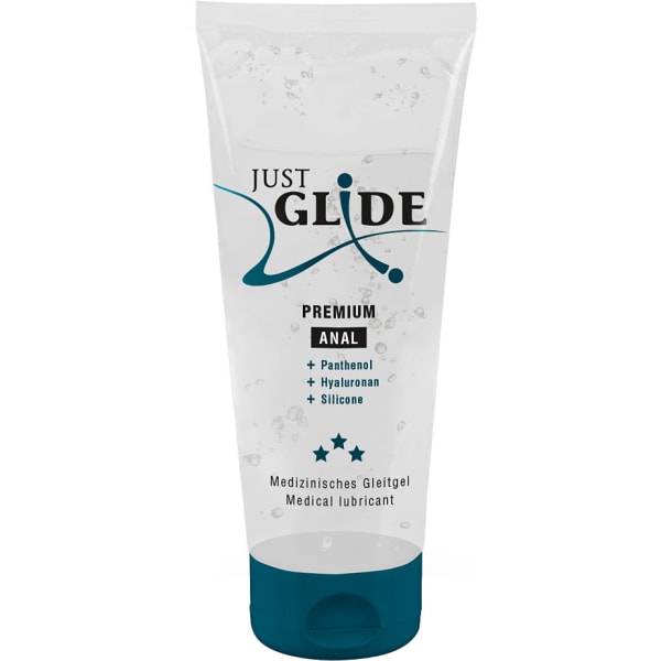 Just Glide: Premium Anal Glidecreme, 200 ml Transparent