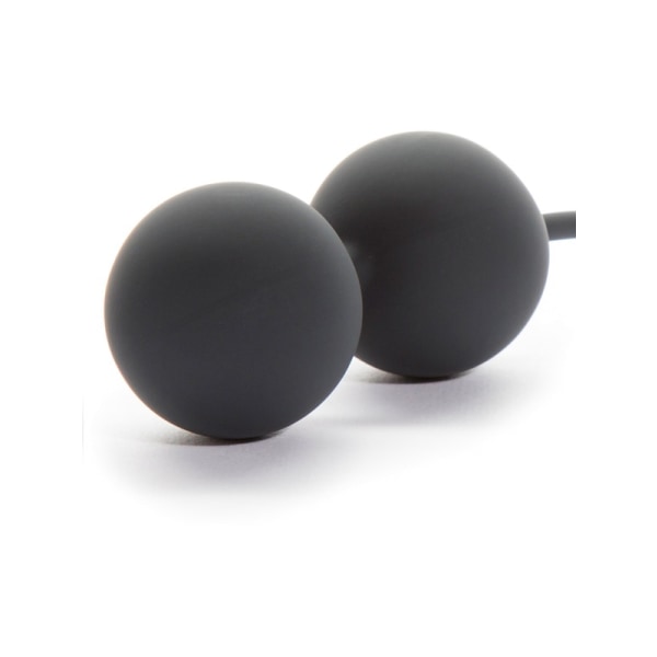 Fifty Shades of Grey: Tighten and Tense, Silicone Jiggle Balls Svart