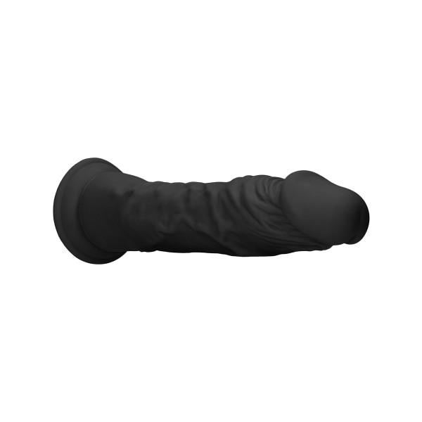 RealRock Skin: Realistic Dildo, 27 cm Svart