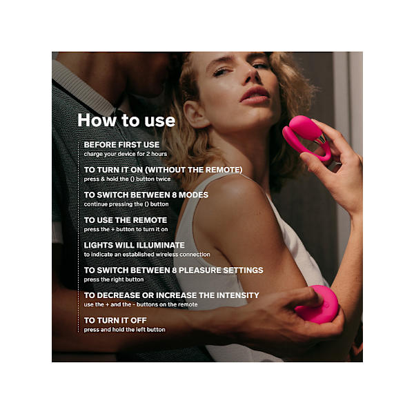 LELO: Tiani 3, Remote Couples Massager Rosa