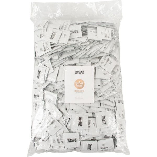 Secura: Original, Kondomer, 1000-pack Transparent