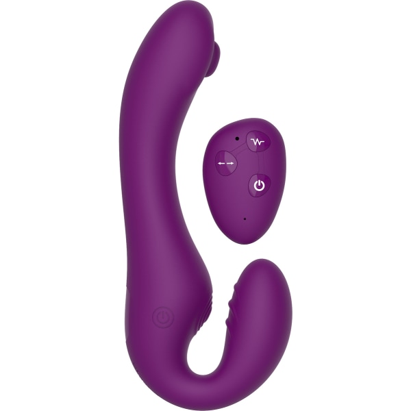 Xocoon: Strapless Strap-On, Pulse Vibrator with Remote Lila
