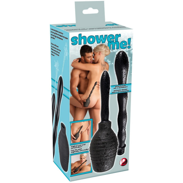 You2Toys: Shower Me, Anal- och Vaginaldusch Svart