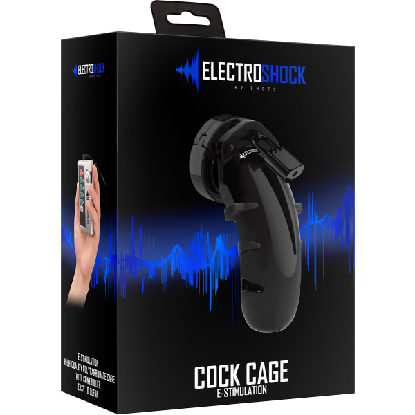 ElectroShock: Cock Cage, E-Stimulation Svart