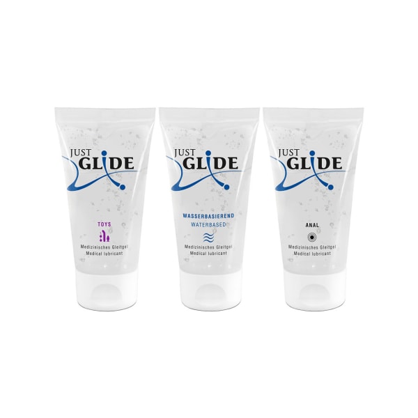 Just Glide: Glidmedel Set, 3x50 ml Transparent