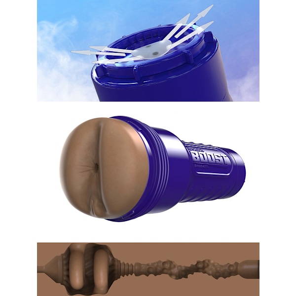 Fleshlight: Boost Blast (Female), mörk/medium Mörk hudfärg