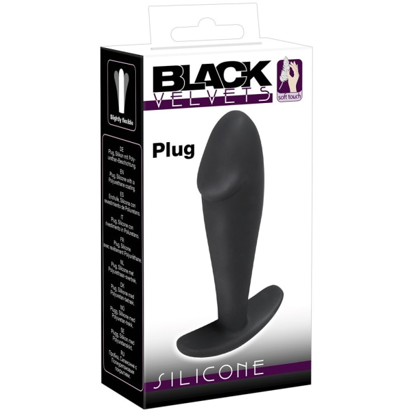 Black Velvets: Silicone Plug Svart