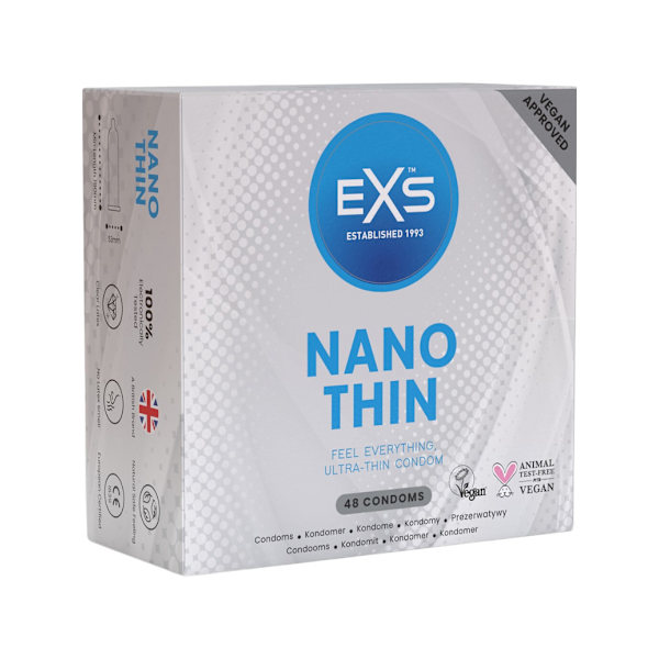 EXS Nano Thin: Kondomer, 48-pack Transparent