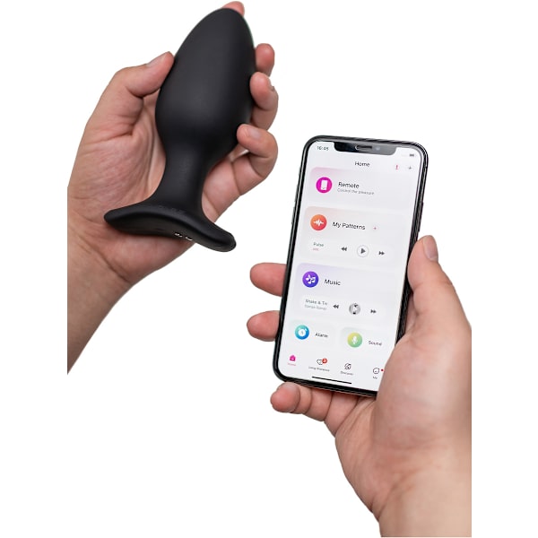 Lovense: Hush 2, Bluetooth Butt Plug Svart