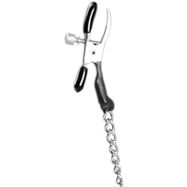 Pipedream Fetish Fantasy: Alligator Nipple Clamps Silver, Svart