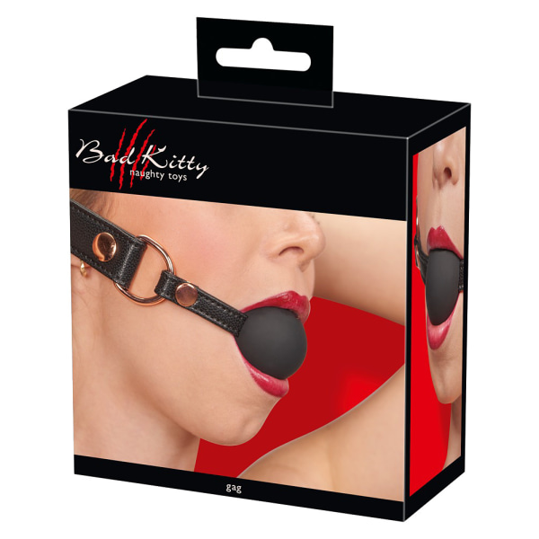 Bad Kitty: Silicone Gag Ball Svart