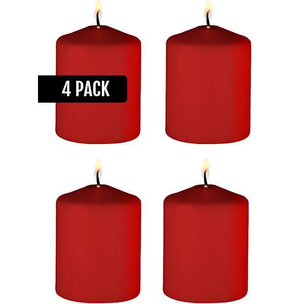 Ouch!: Tease Candles Blood Orange, 4-pack, röd Röd