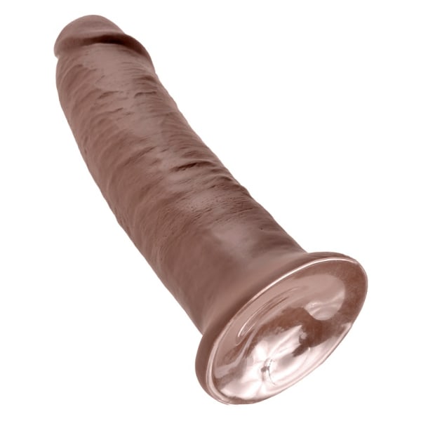 King Cock: Realistic Dildo, 27 cm, dark Mörk hudfärg