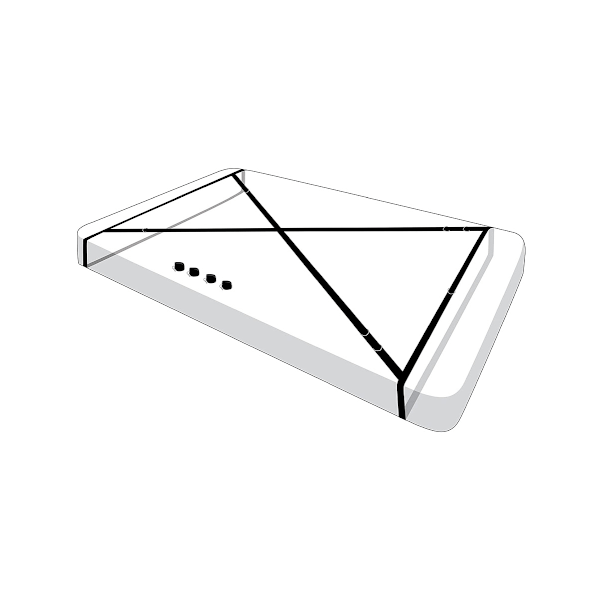 XR Master Series: Interlace, Bed Restraint Set Svart