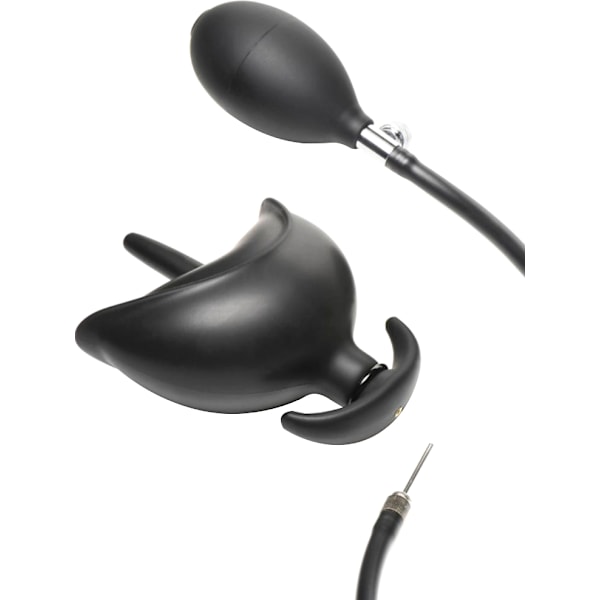 XR Master Series: Ass Bound, Inflatable Silicone Anal Plug Svart