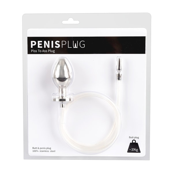 You2Toys: Penisplug, Piss to Ass Plug Silver