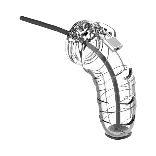 ManCage: Model 17 with Urethal Sounding, 14 cm, transparent Transparent