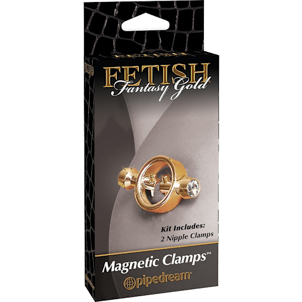 Pipedream Fetish Fantasy: Gold Magnetic Clamps Guld