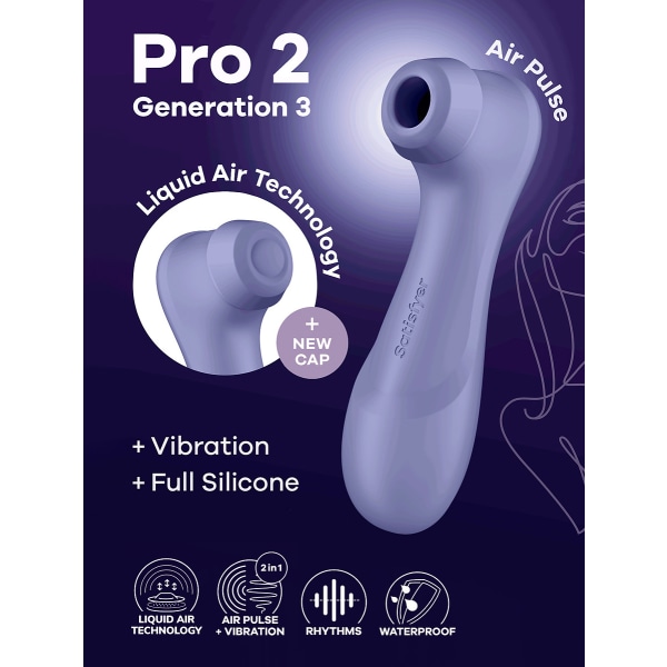 Satisfyer: Pro 2 Generation 3, Double AirPulse Vibrator Lila