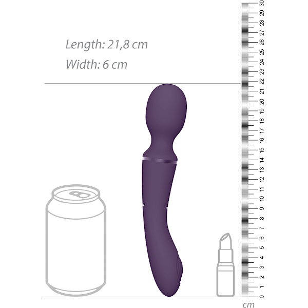 Vive: Nami, Pulse-Wave Wand Vibrator with Clitoral Sleeves Lila