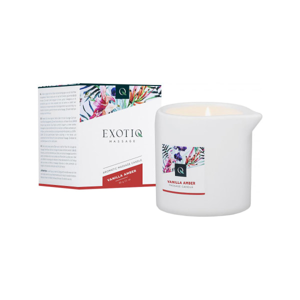 Exotiq: Massage Candle, Vanilla Amber, 60 g Vit